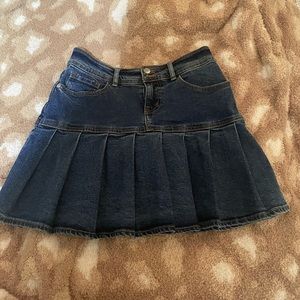 Denim mini skirt